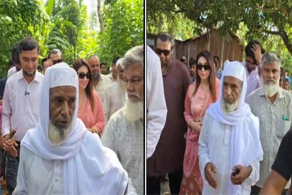 ওমরায় পাঠানো রইস উদ্দিনের বাড়িতে অপু বিশ্বাস