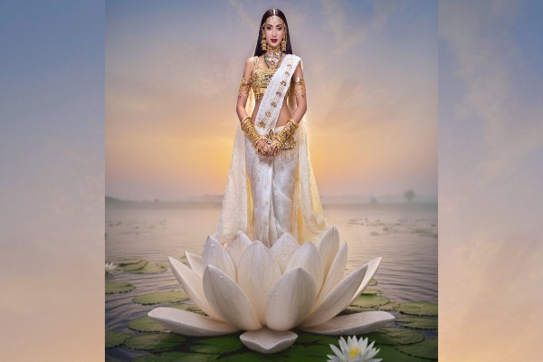 মিস ইউনিভার্সে জামদানিতে মিথিলা