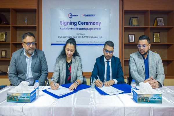 টিভিএস শ্রীচক্রের ডিস্টিবিউটর হল রানার ট্রেড