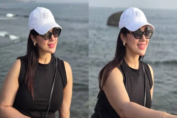 সমুদ্রতটে অপুর স্টাইলিশ লুক, নজর কাড়ল কালো পোশাক