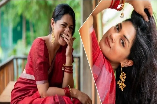 তিশার লাল শাড়ির ছবি, ক্যাপশনে নতুন ইঙ্গিত