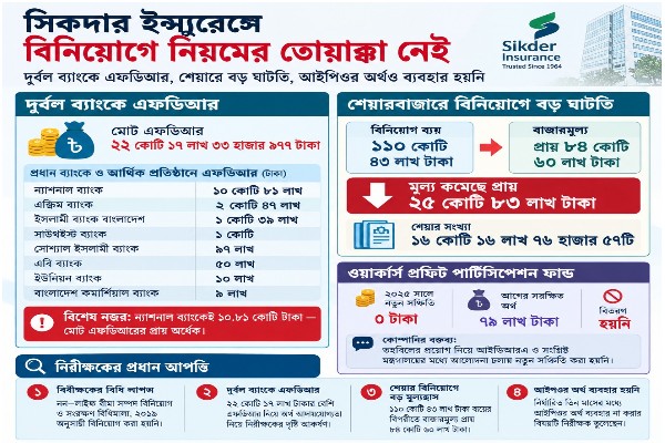 দুর্বল ব্যাংকে এফডিআর, আইপিওর টাকাও পড়ে আছে