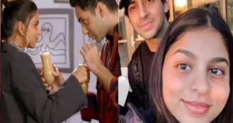 অমিতাভের নাতির সঙ্গে শাহরুখ কন্যার ঘনিষ্ঠ মুহূর্ত