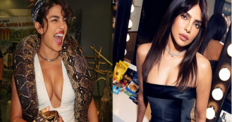 প্রিয়াঙ্কার গলায় অজগর