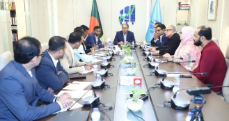 ডিবিএর সঙ্গে সিএমজেএফের নবনির্বাচিত কমিটির সৌজন্য সাক্ষাৎ